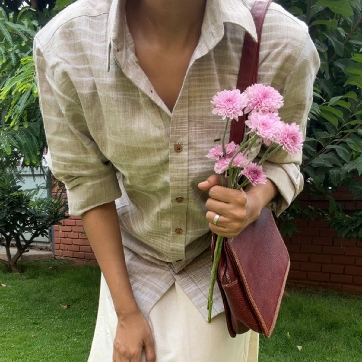 Oat Handwoven Shirt