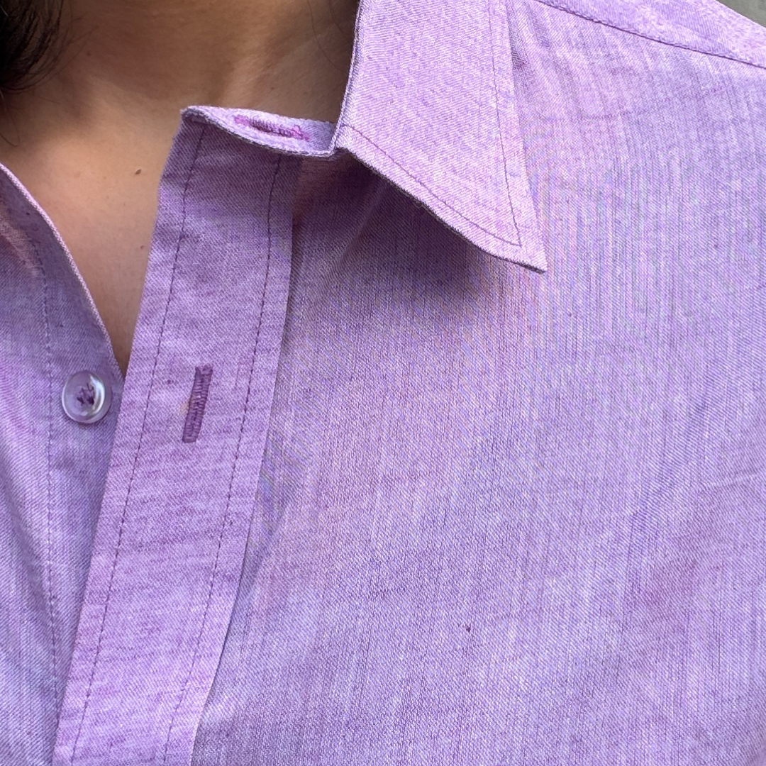 Purple Muslin Cotton Shirt