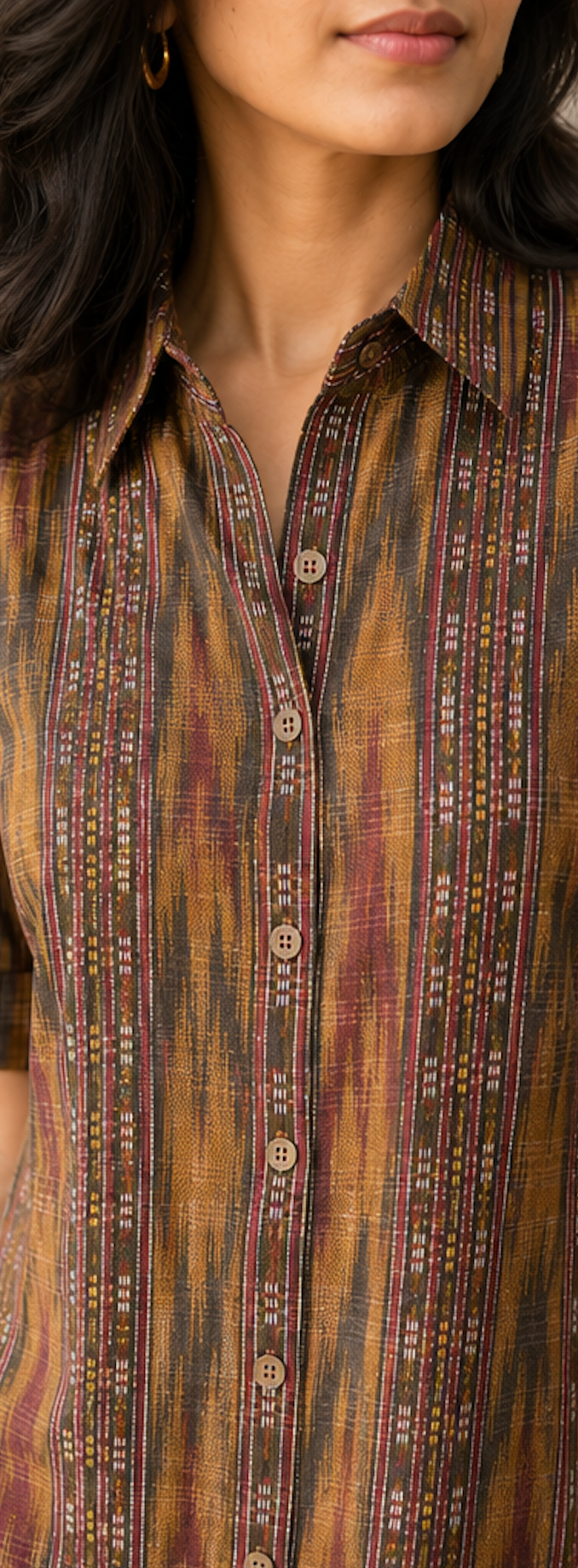 Earth Ikat Dress