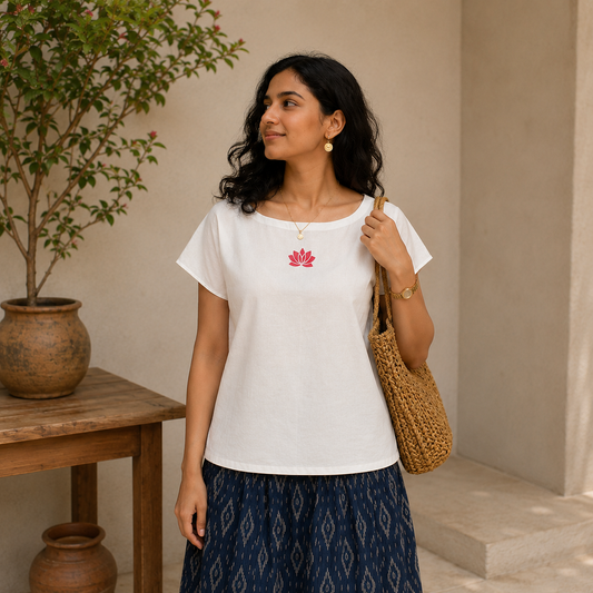Lotus Boatneck Top