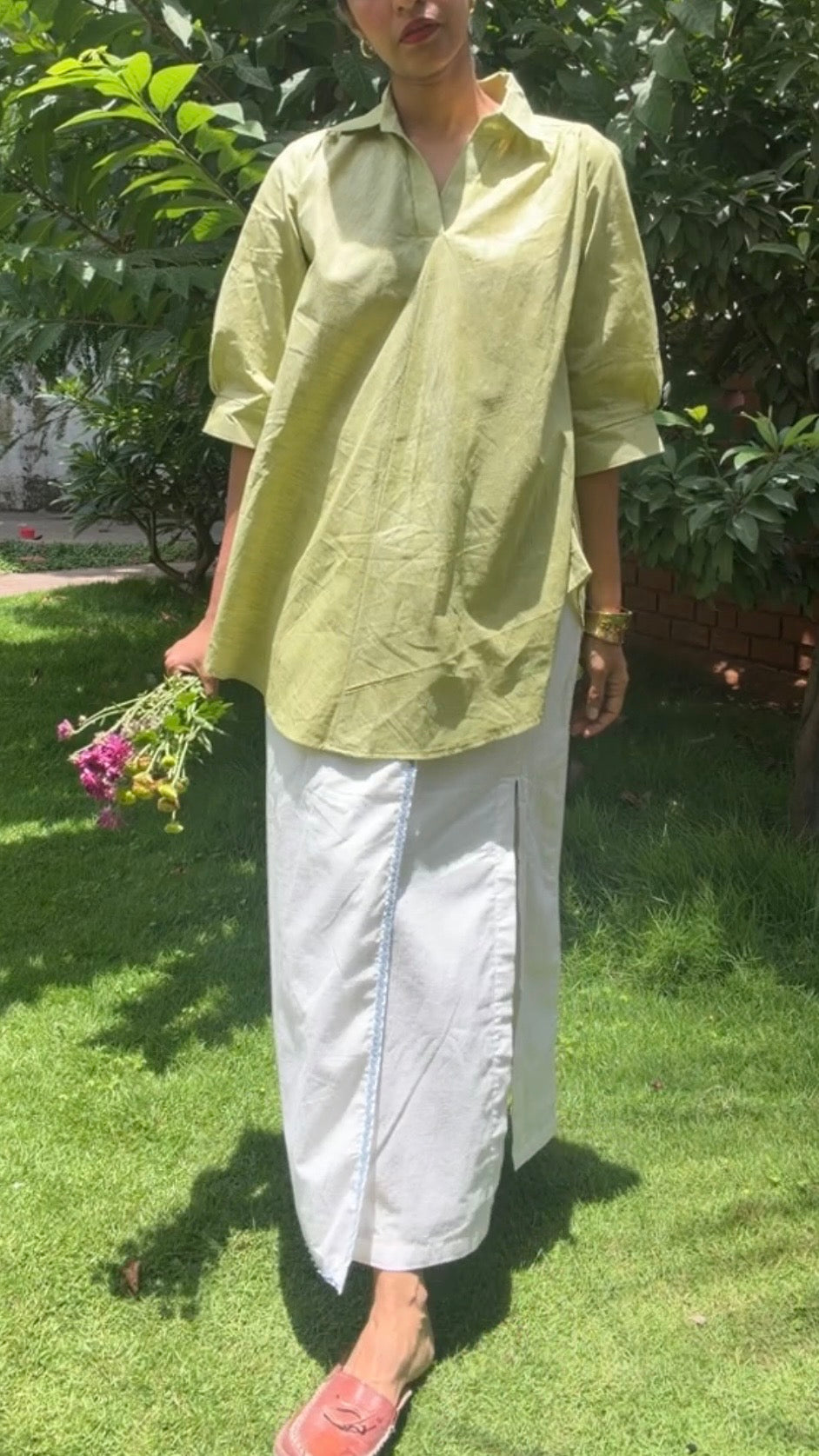 Lime Breeze Sunday Top