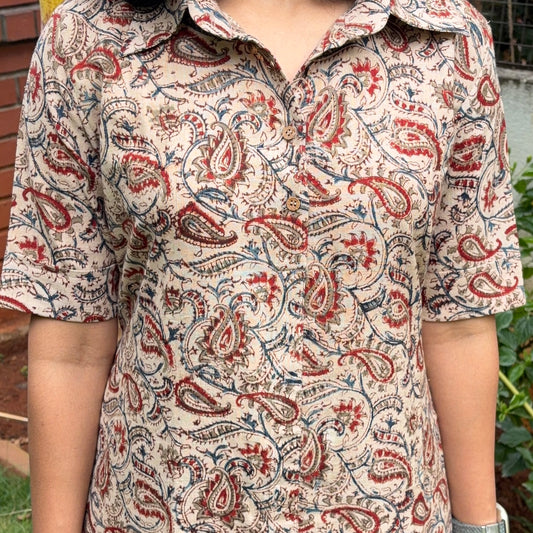 Heritage Kalamkari Shirt Dress