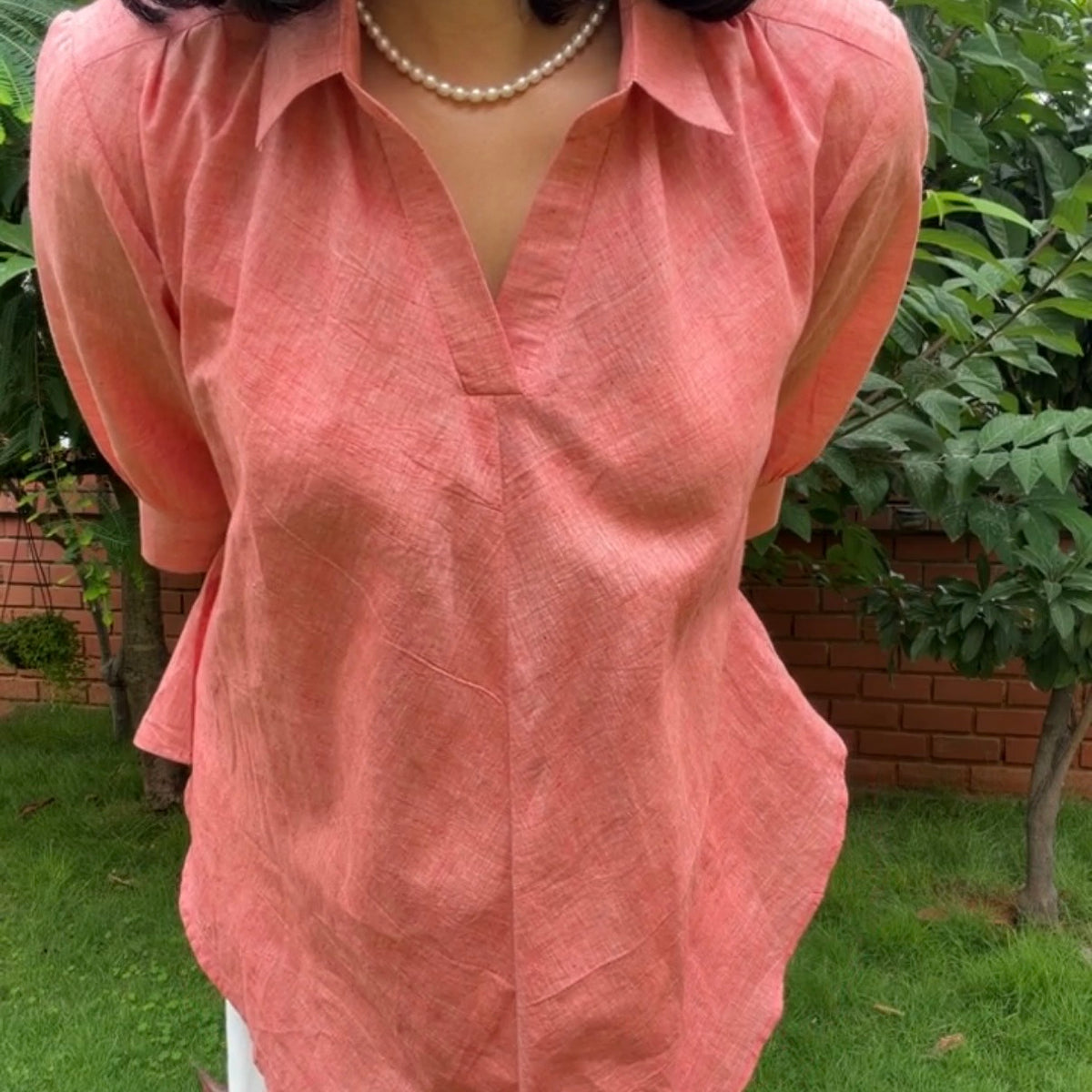 Coral Sunday Top