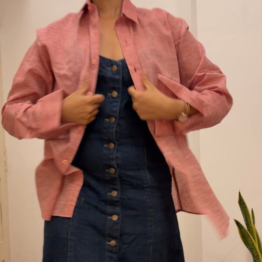 Terracotta Earth Handwoven Cotton Shirt