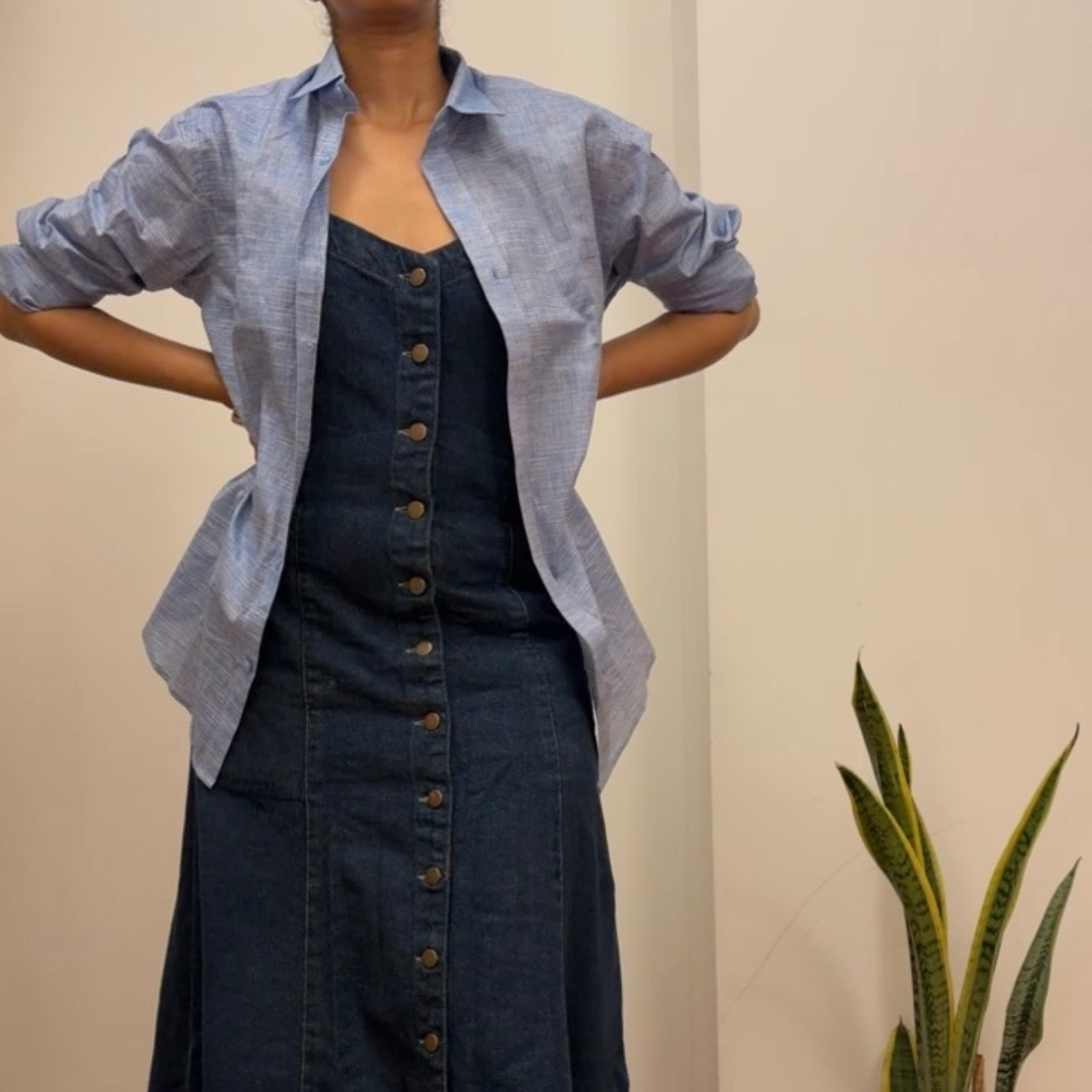 Monsoon Blue Handwoven Cotton Shirt