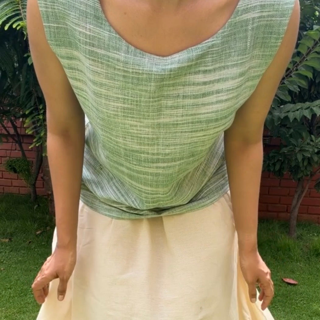 Sage Weave Sleeveless