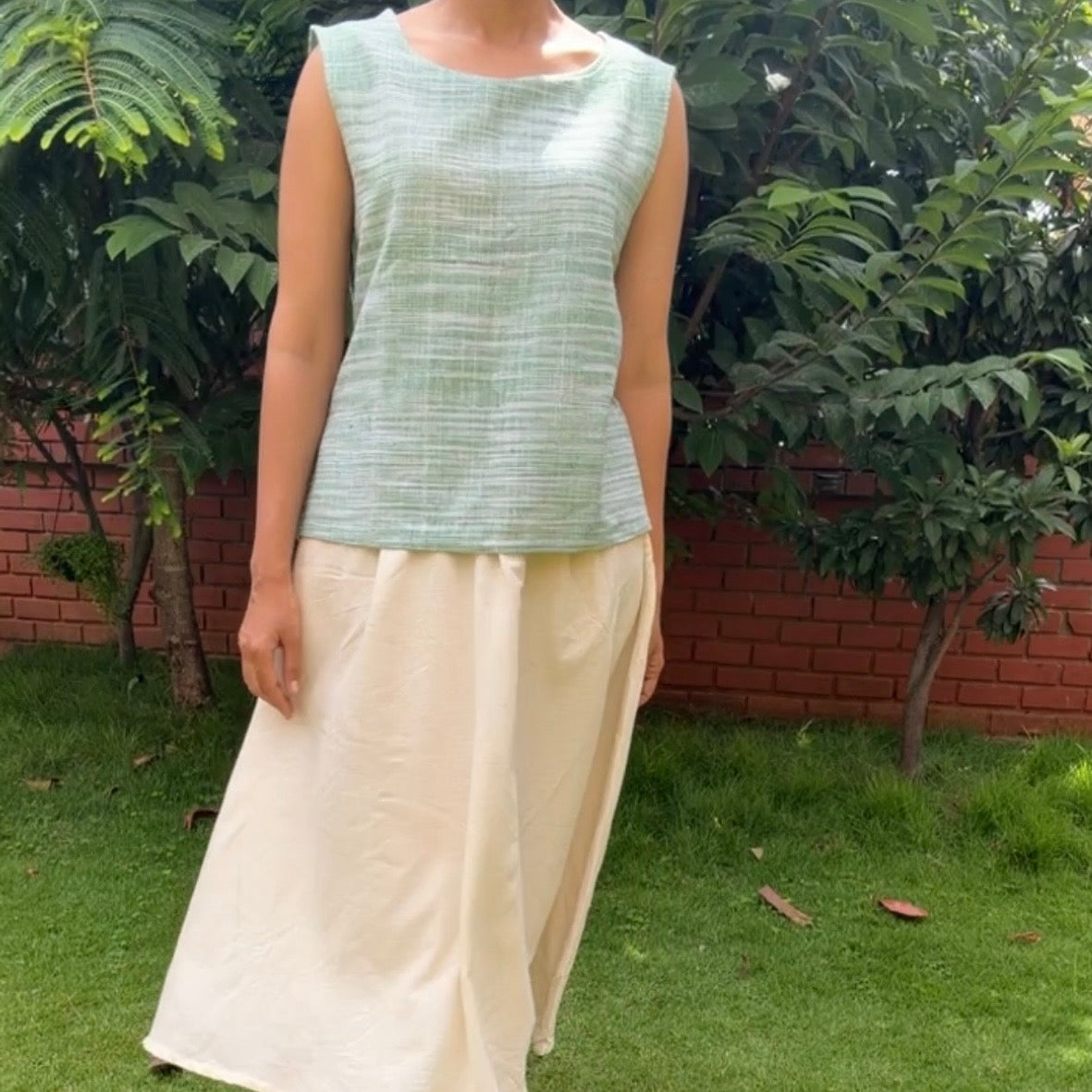 Sage Weave Sleeveless