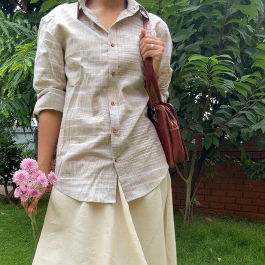 Oat Handwoven Shirt