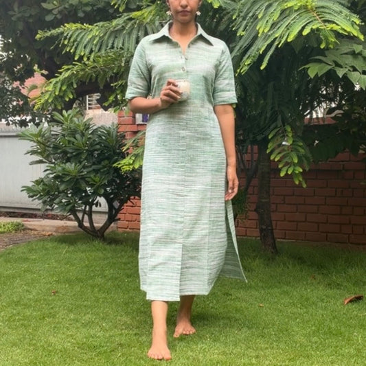 Sage Weave Dress
