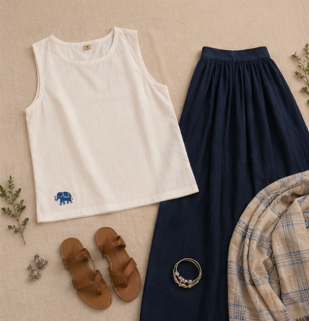 Elephant Hem Top