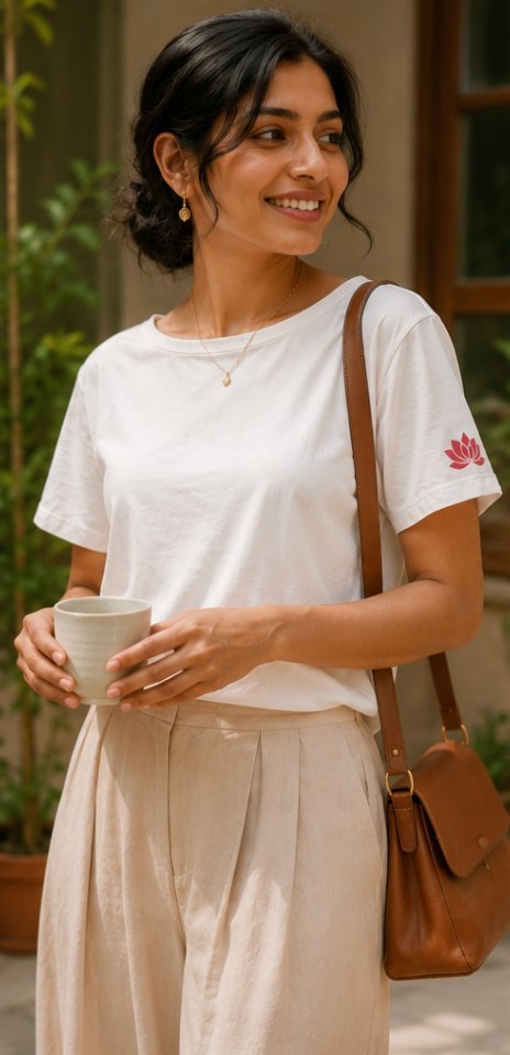 Lotus Ivory Tee