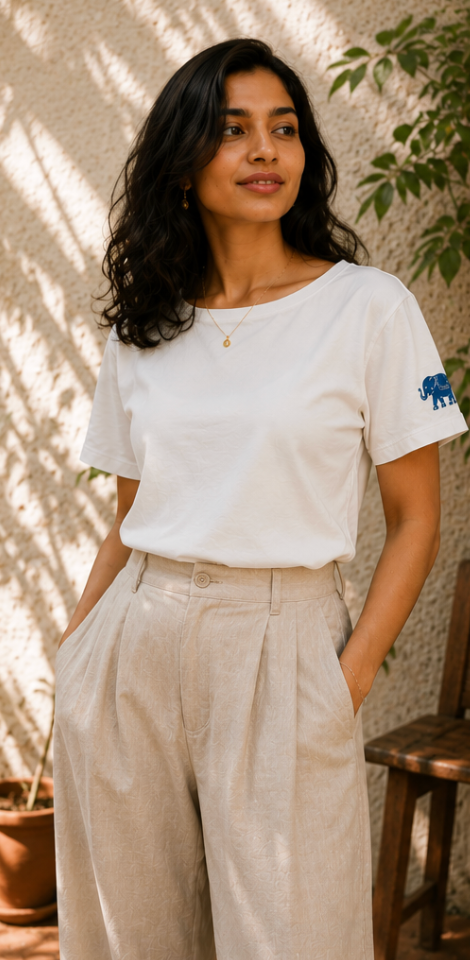 Elephant Ivory Tee
