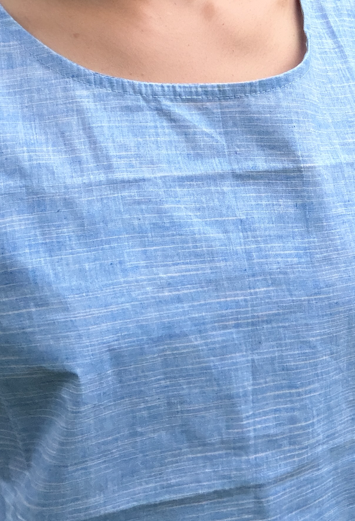 Monsoon Blue Khadi Top