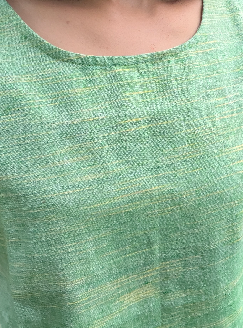 Herb Green Khadi Top