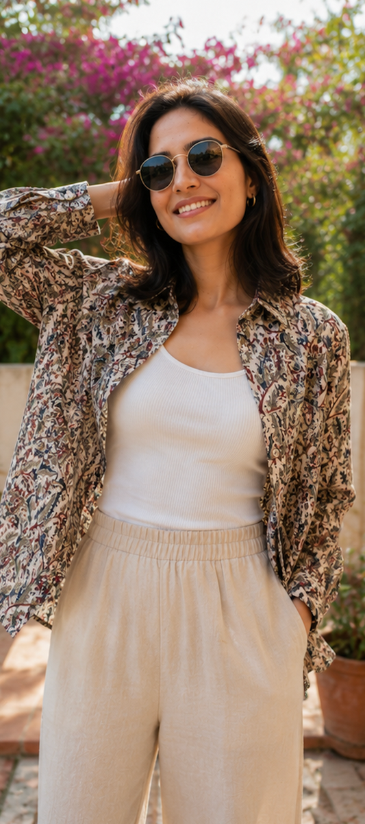 Kalamkari Khadi Shirt