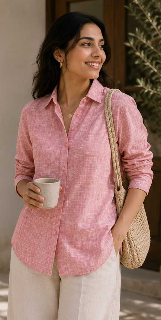Terracotta Earth Khadi Shirt