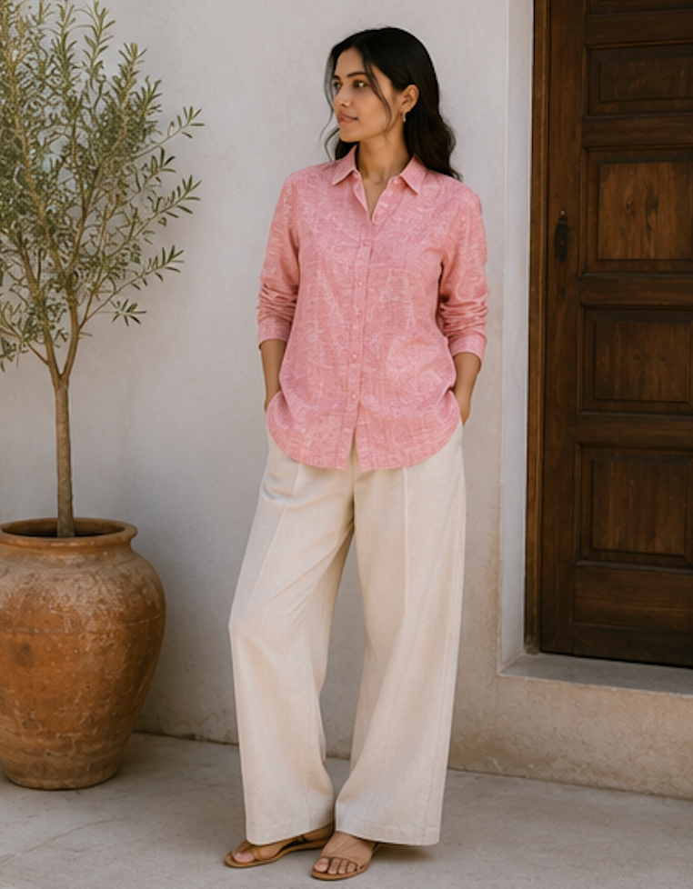Terracotta Earth Khadi Shirt