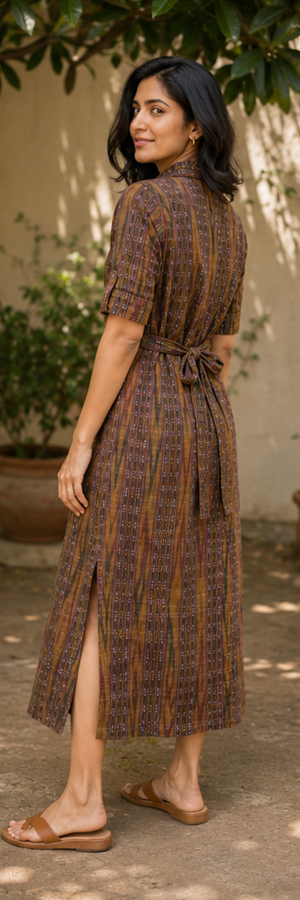 Earth Ikat Dress