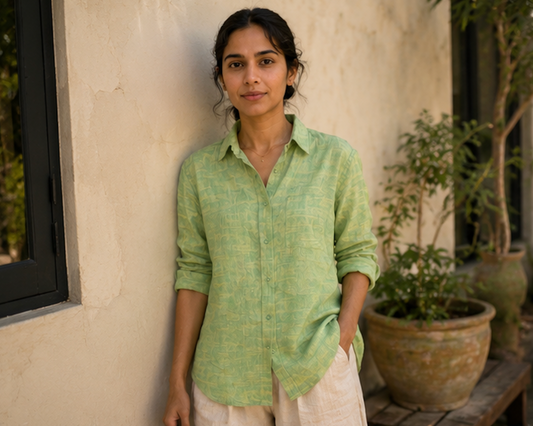Herb Green Khadi Shirt