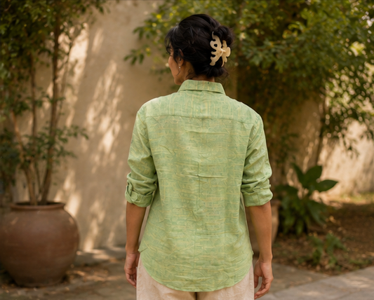 Herb Green Khadi Shirt