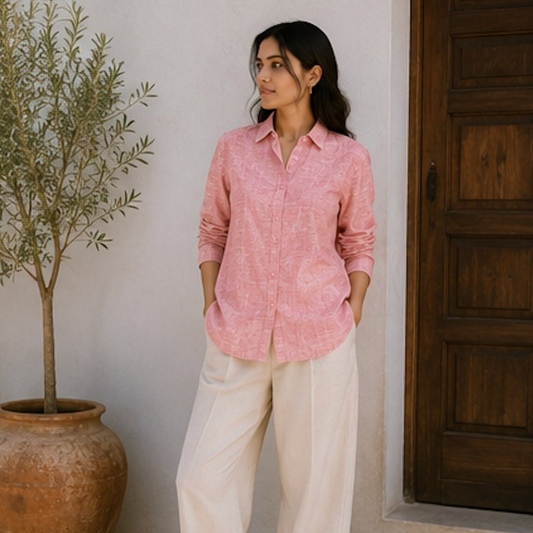 Terracotta Earth Khadi Shirt